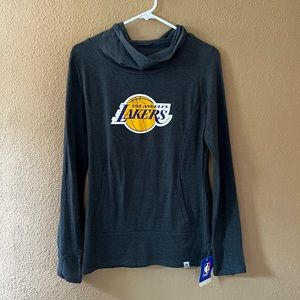 LA Lakers NBA Store women’s grey light sweater pullover loose turtle neck